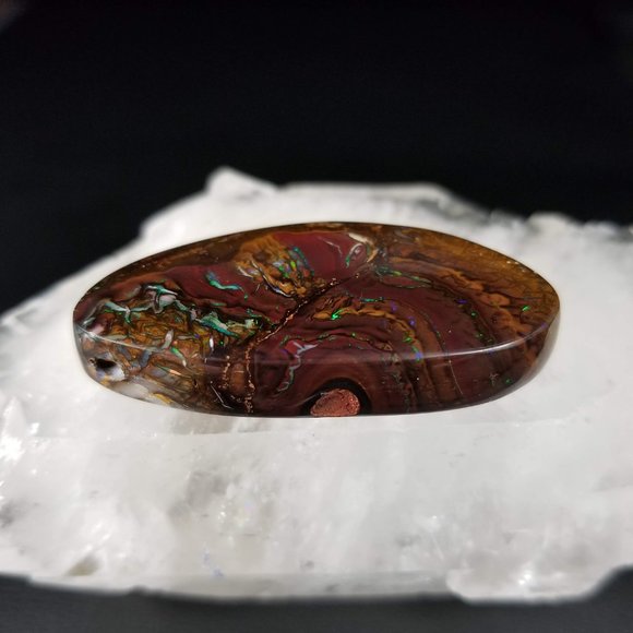 Large Australian Koroit Drilled Opal pendant stone * DPO22P4 - Picture 11 of 17